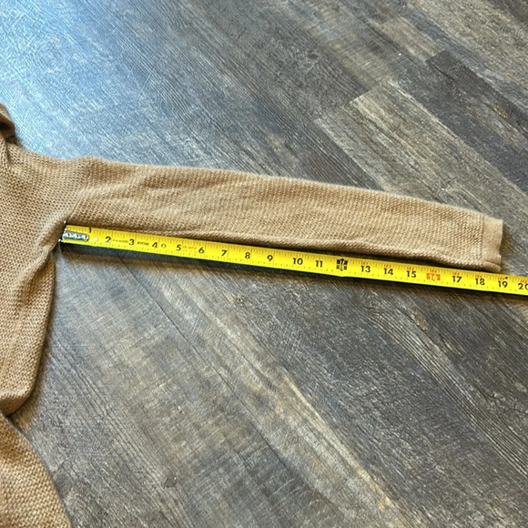 SAKS FIFTH AVENUE cashmere split back turtleneck sweater - Picture 6 of 10